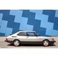 Saab 900 Turbo silver oil painting